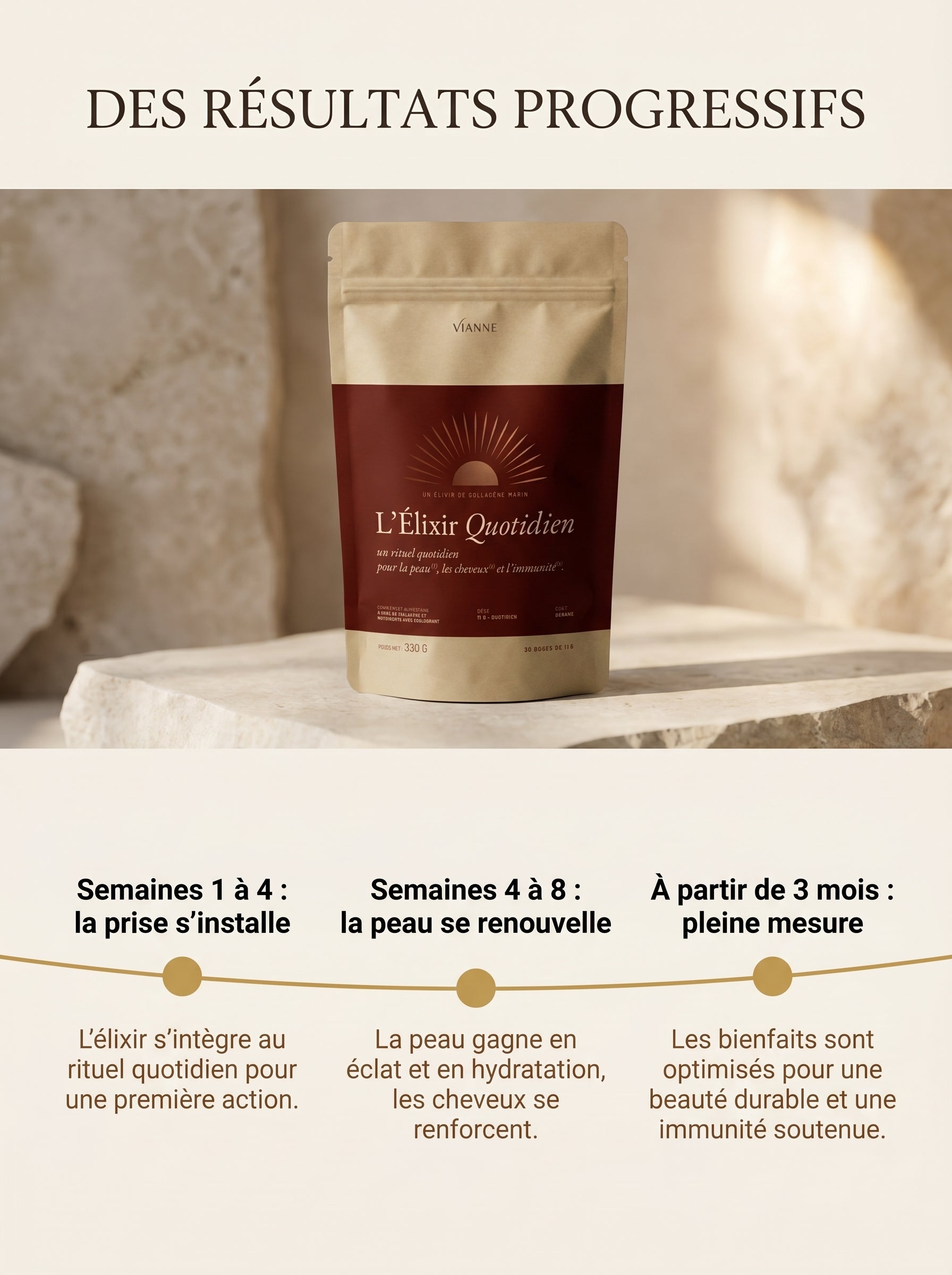 Product packaging with text on a neutral background