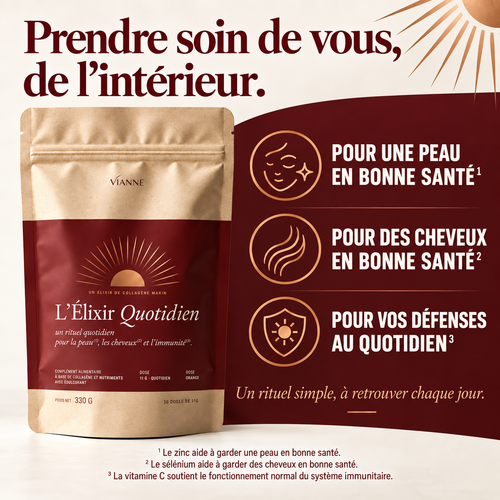 L’Élixir Quotidien — bienfaits des nutriments pour la peau, les cheveux et l’immunité